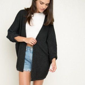 Brandy Melville Caroline Open Knit Cardigan Navy